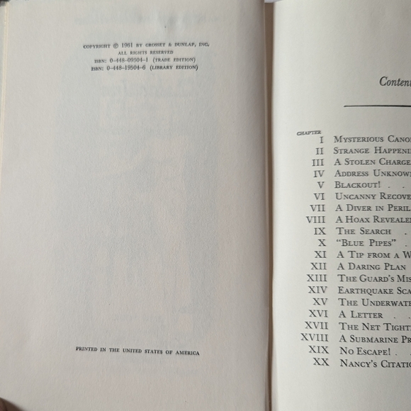 4/$20 Vintage 1961 Hardcover Nancy Drew Book #4 - The Mystery at Lilac Inn - Picture 9 of 9